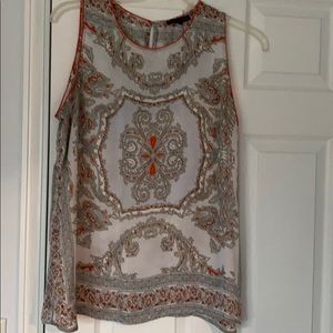 Paisley sleeveless blouse